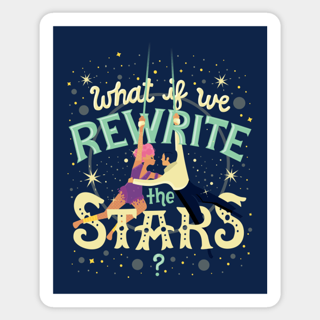 Rewrite the stars Sticker by risarodil